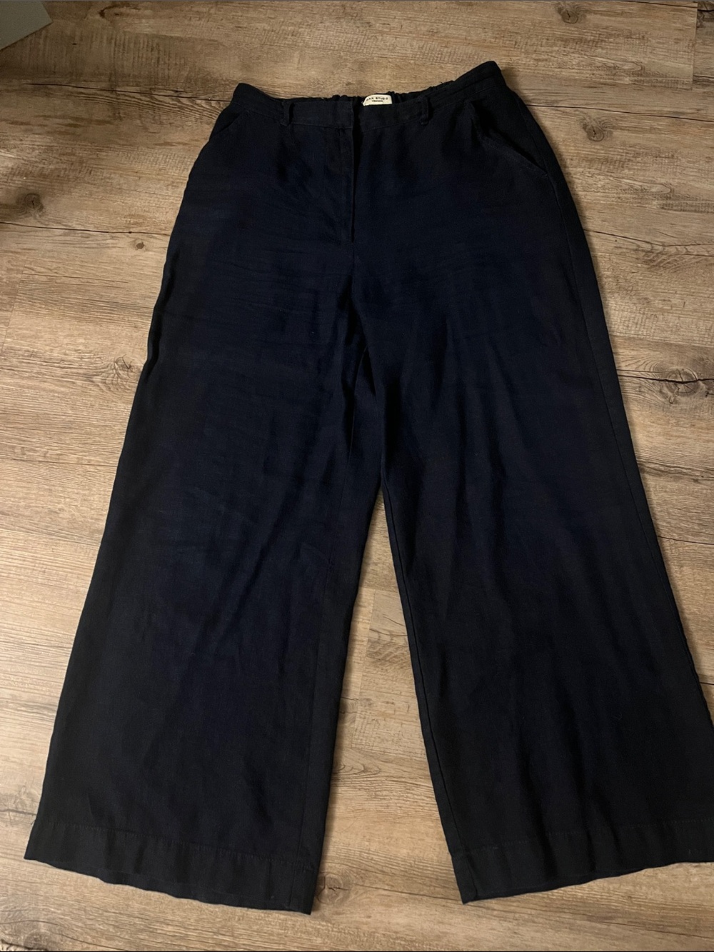 Max Studio Navy Elastic Waist Pants